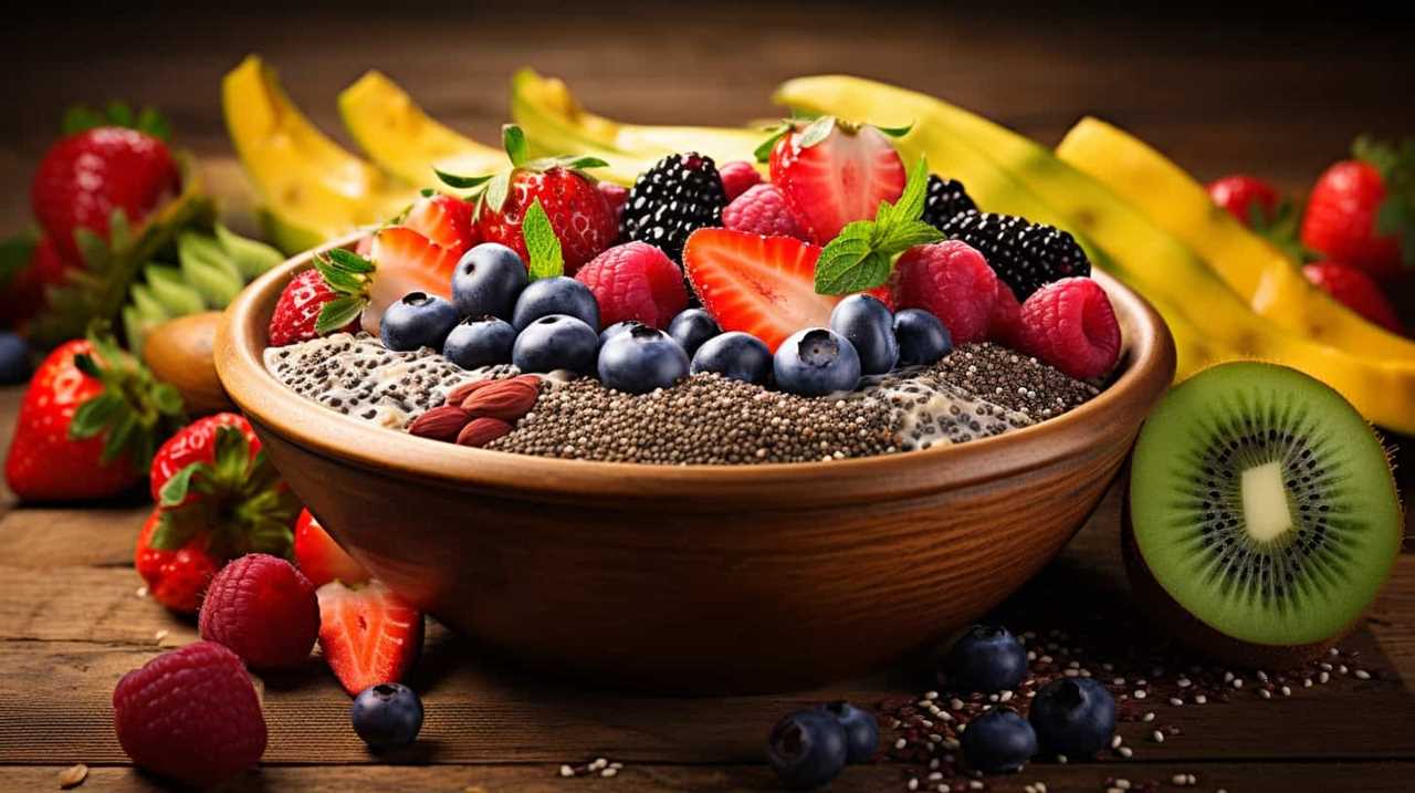 chia seeds nutritional value per 100g