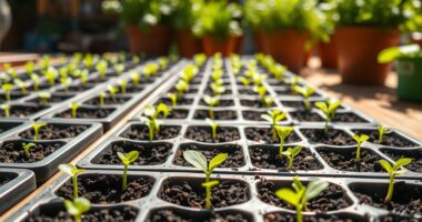 begin herb garden seed starting