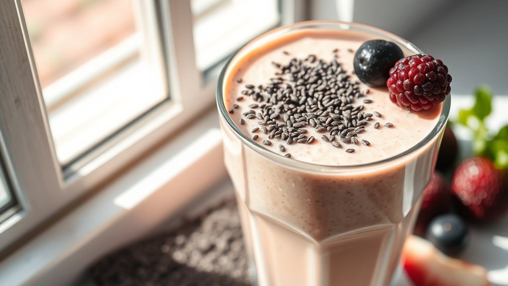 boost smoothies with chia flax