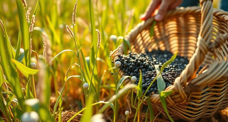 chia seed harvesting techniques