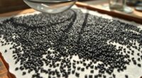 drying and cleaning chia seeds