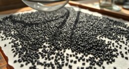 drying and cleaning chia seeds