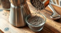 grinding chia seeds properly
