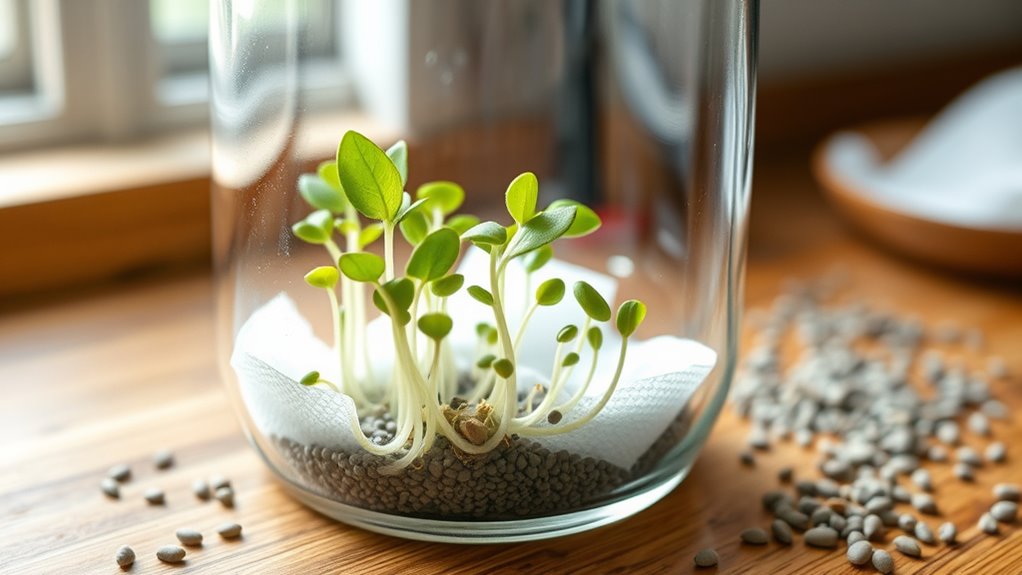 grow chia seeds indoors