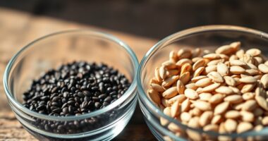 nutritional comparison of seeds