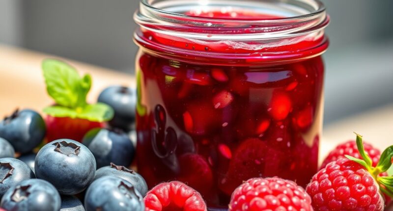 quick berry chia jam