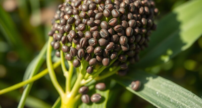 seeds turn brown fully
