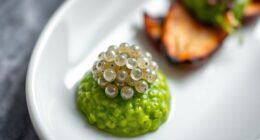 vegan chia seed garnish