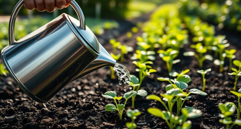 water seedlings properly regularly