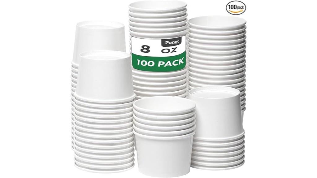 100 pack paper soup cups