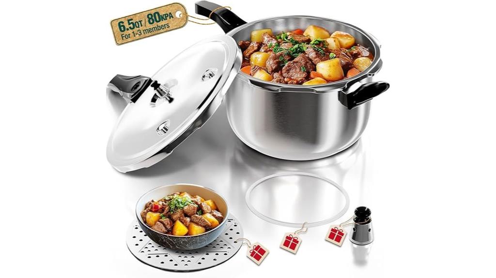 6 5 quart stainless cooker