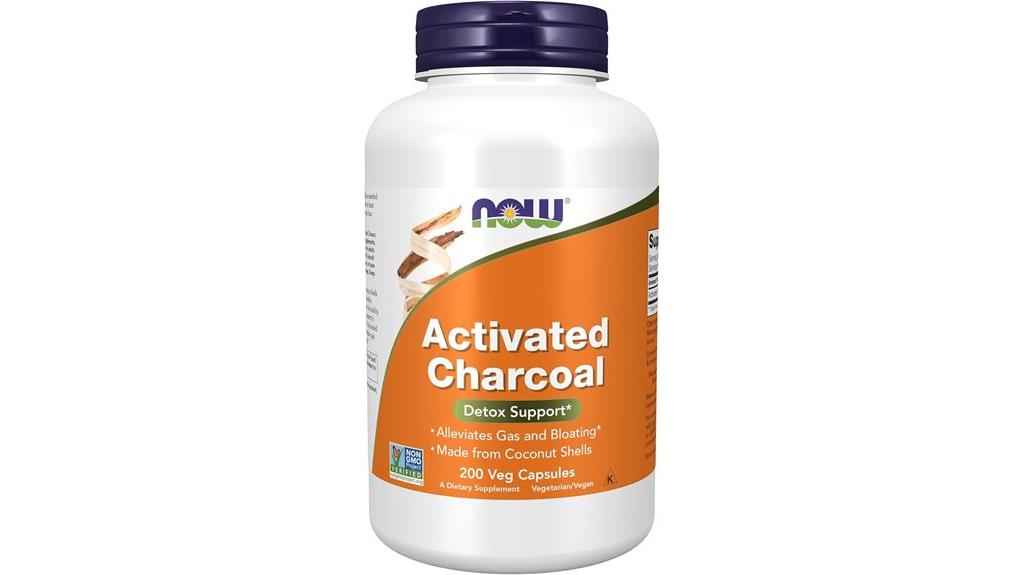 activated charcoal capsules 200 count