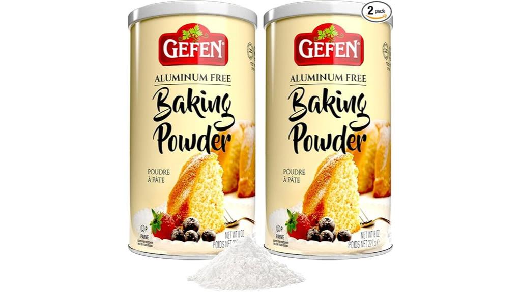 aluminum free baking powder pack