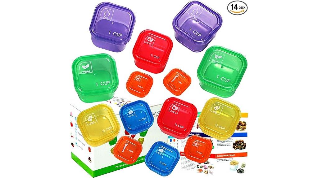 bhytaki 14 piece portion containers