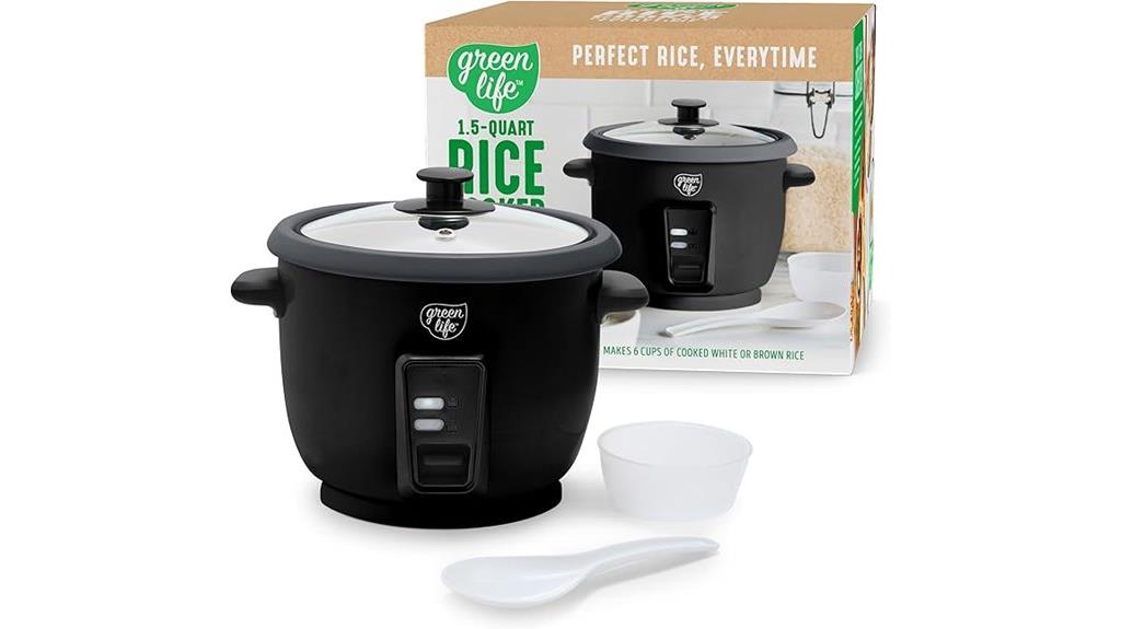 black 1 5 quart rice cooker