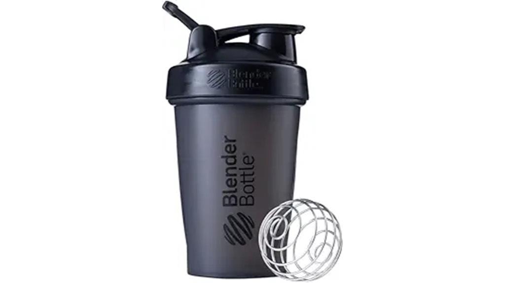 black 20 ounce shaker