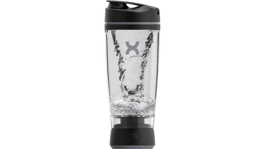 black promixx shaker bottle