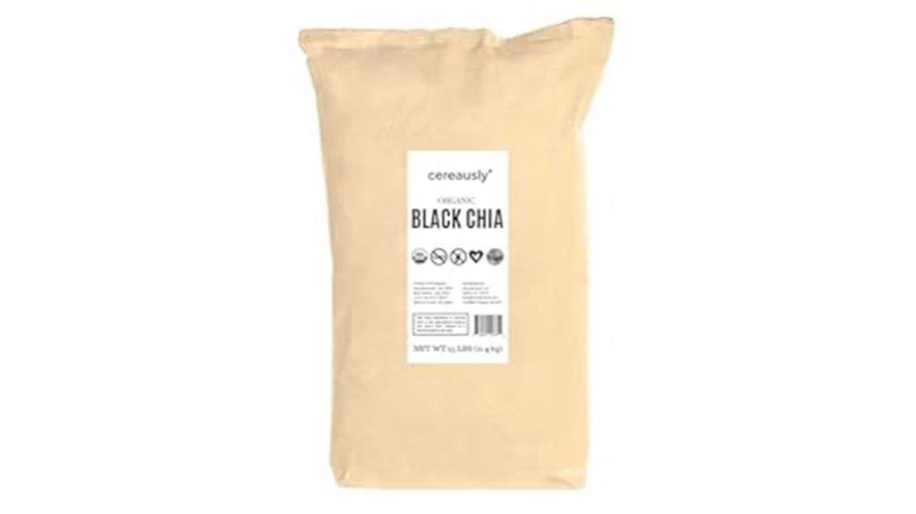 bulk organic black chia seeds