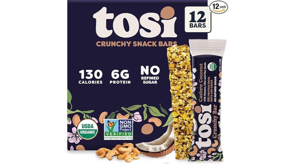 cashew coconut protein bars