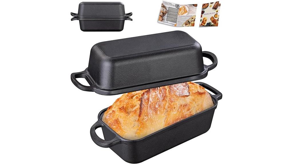 cast iron bread pan