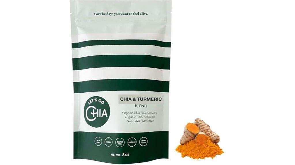 chia and turmeric powder