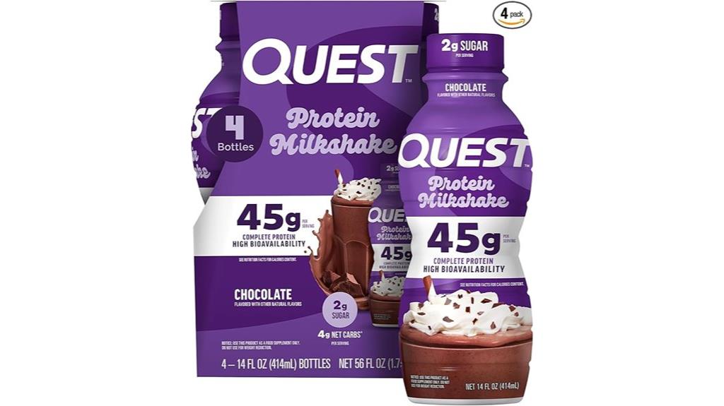 chocolate protein shake pack