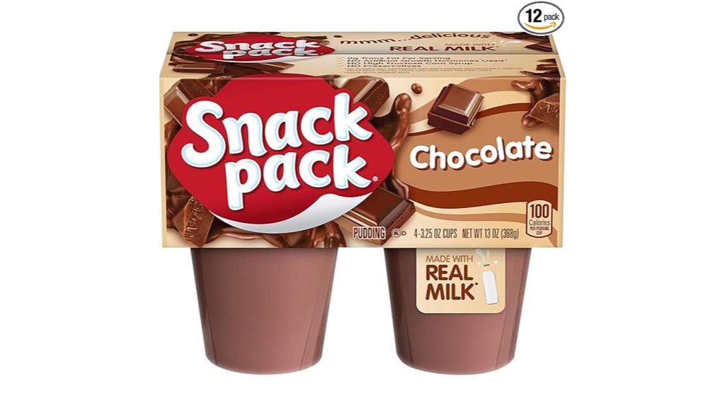 chocolate pudding snack pack