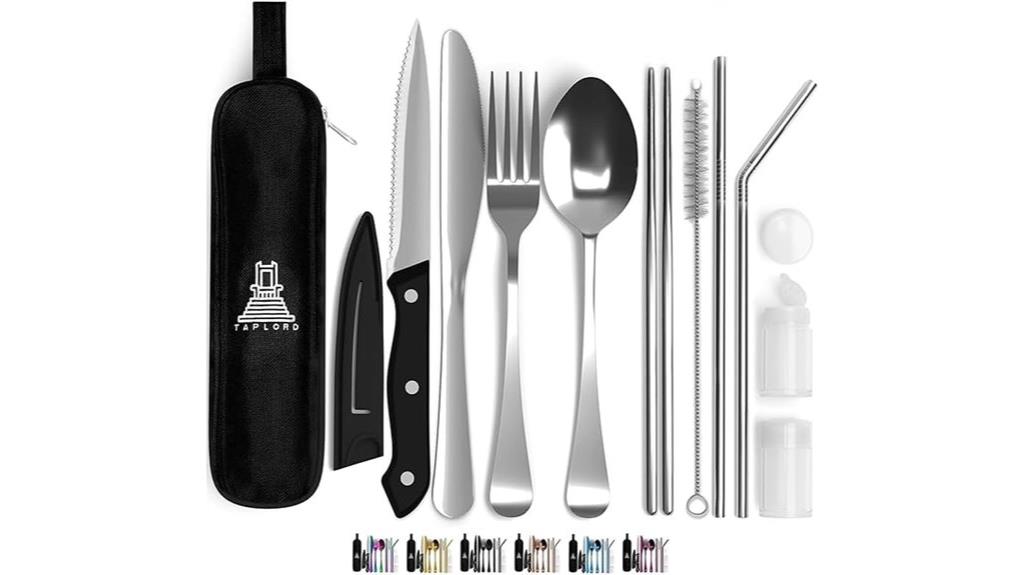 compact stainless steel utensils