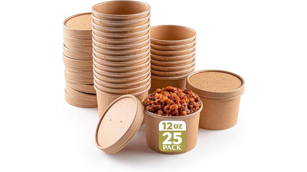 compostable soup container set