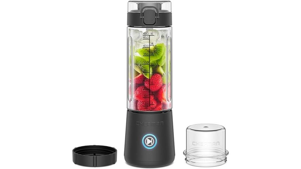 cordless blender with led