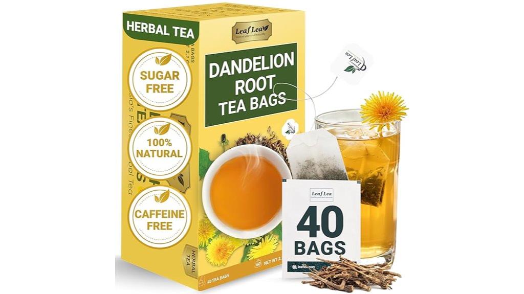dandelion root tea bags