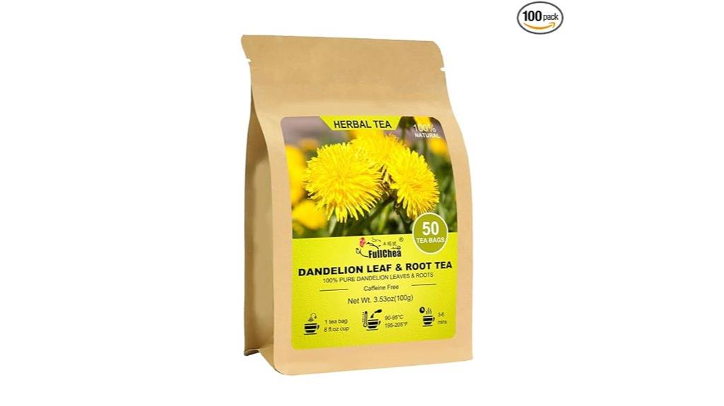 dandelion tea 50 bags