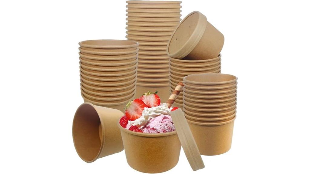 disposable kraft soup cups