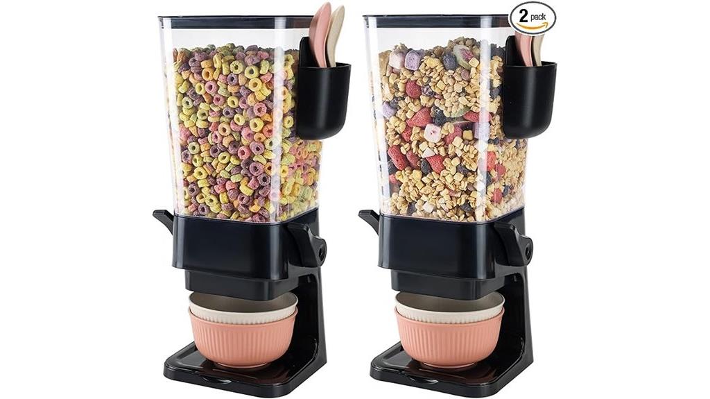 dual cereal dispenser set