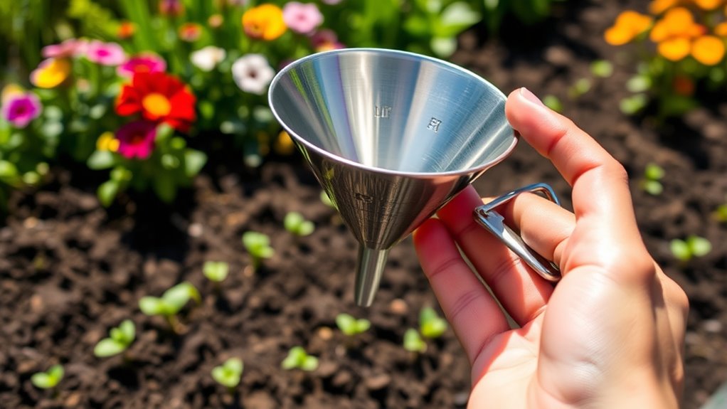 durable spill resistant seed funnel