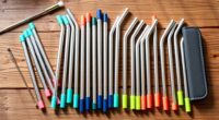 eco friendly stainless straw sets
