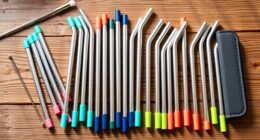 eco friendly stainless straw sets