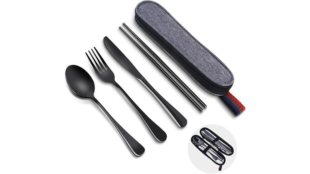 eco friendly travel utensil set