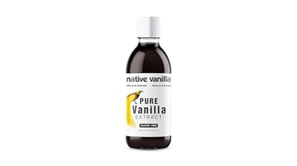 eight ounces pure vanilla