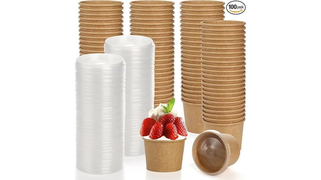 eighty ounce paper containers