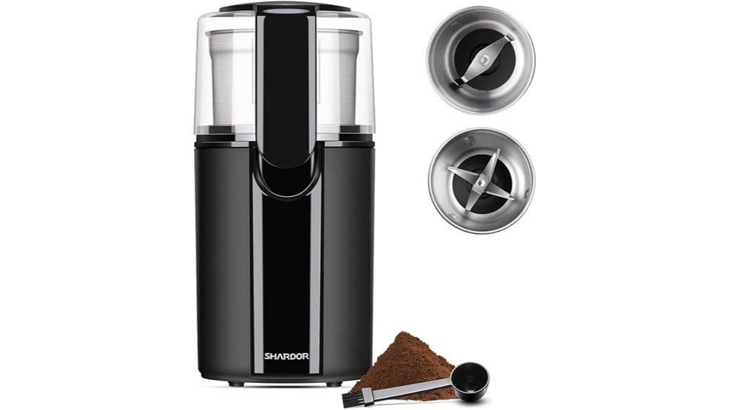 electric grinder with removable bowls