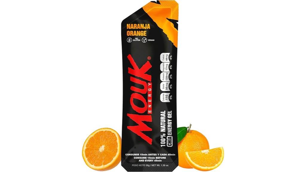 energy gel orange flavor