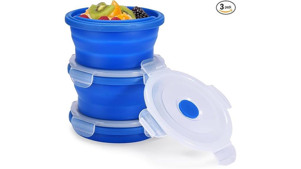 foldable lided food containers