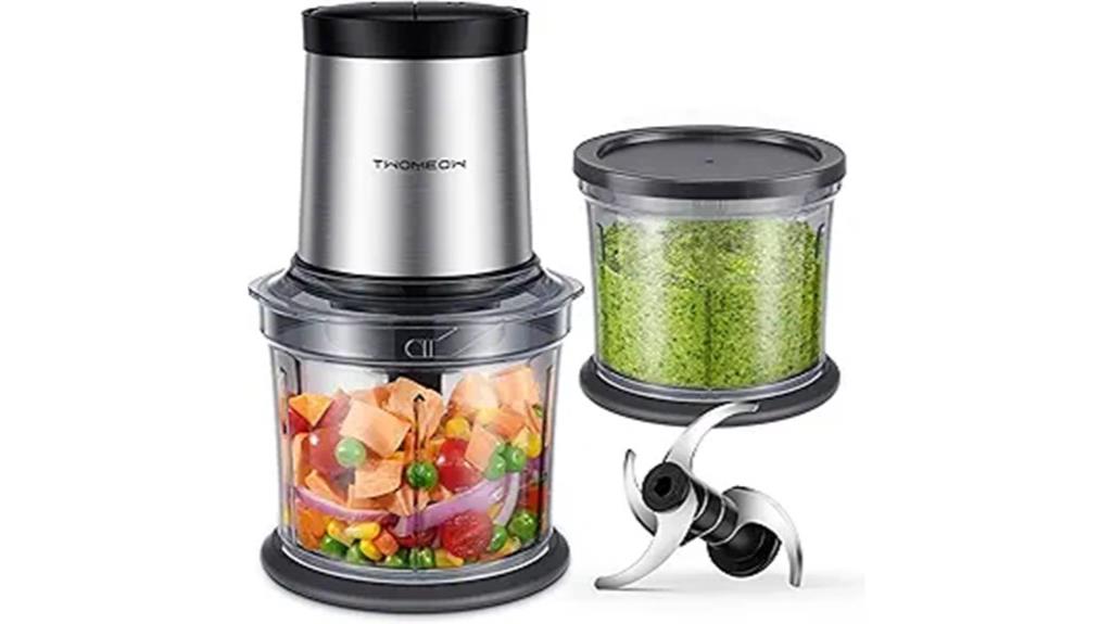 four cup food processor with bowls