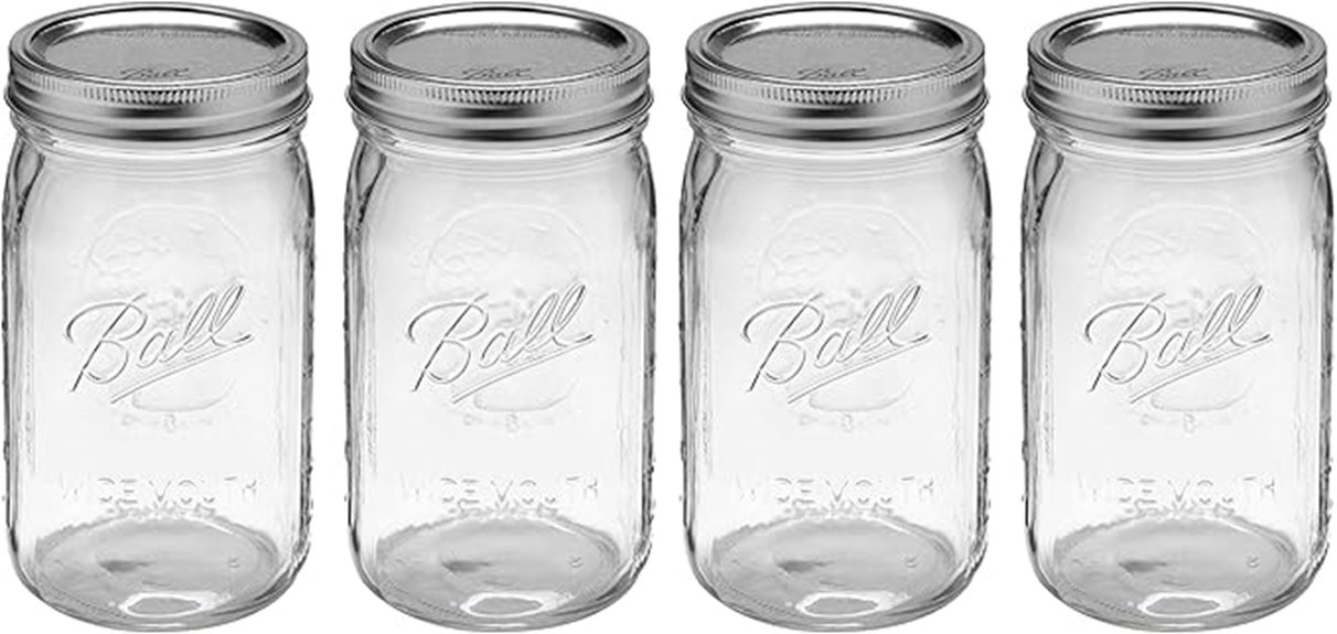 four pack mason jars