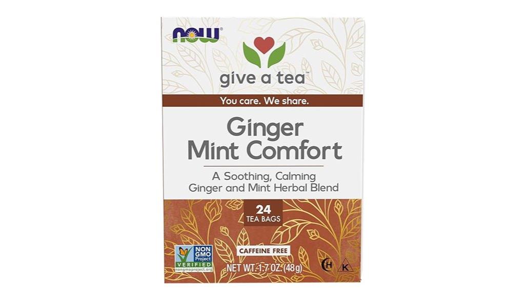 ginger mint comfort tea