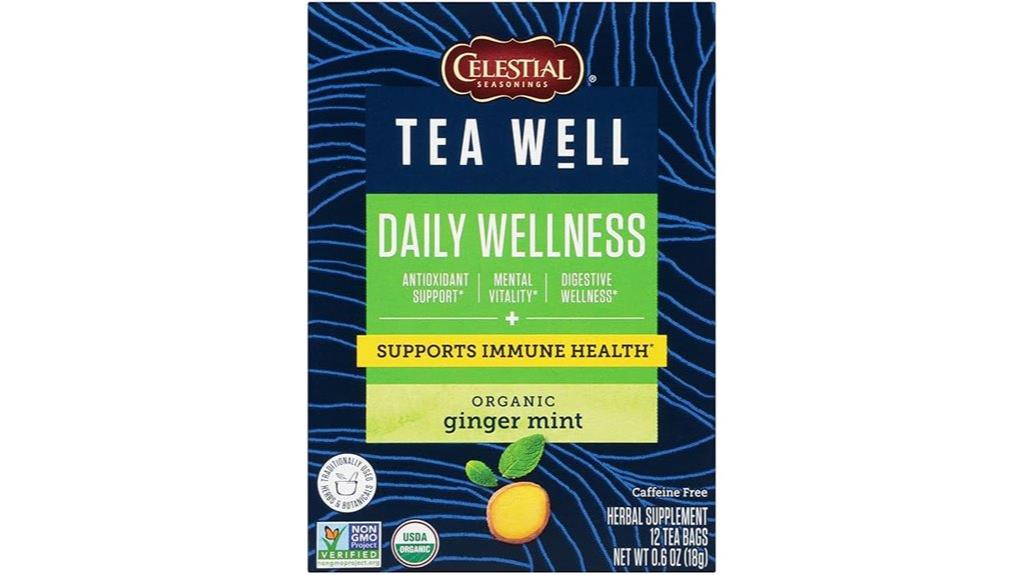 ginger mint herbal tea