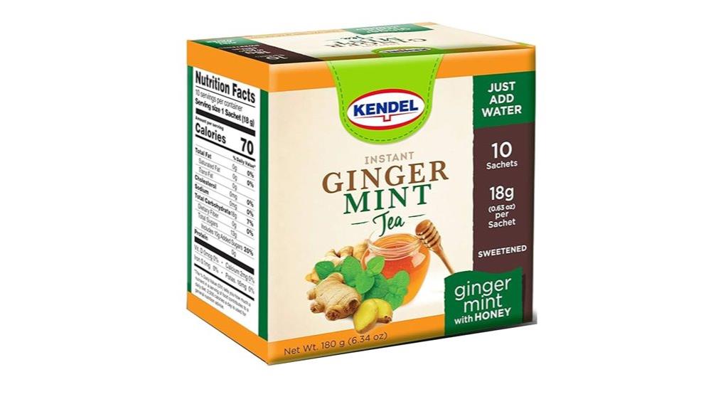 ginger mint honey tea