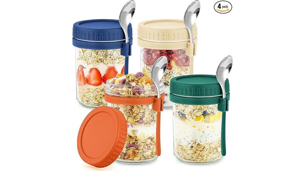 glass containers with lids