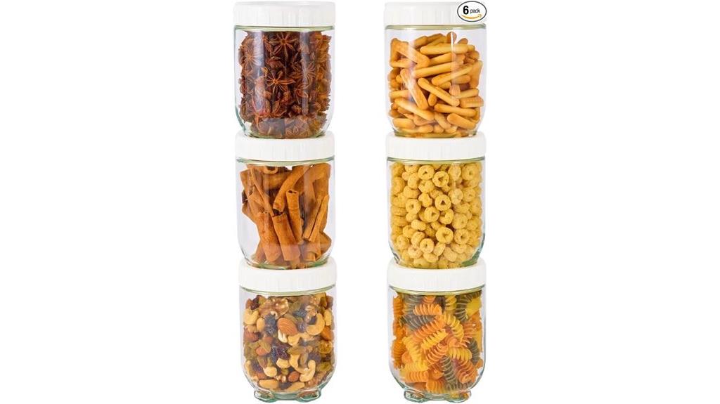 glass jars with lids